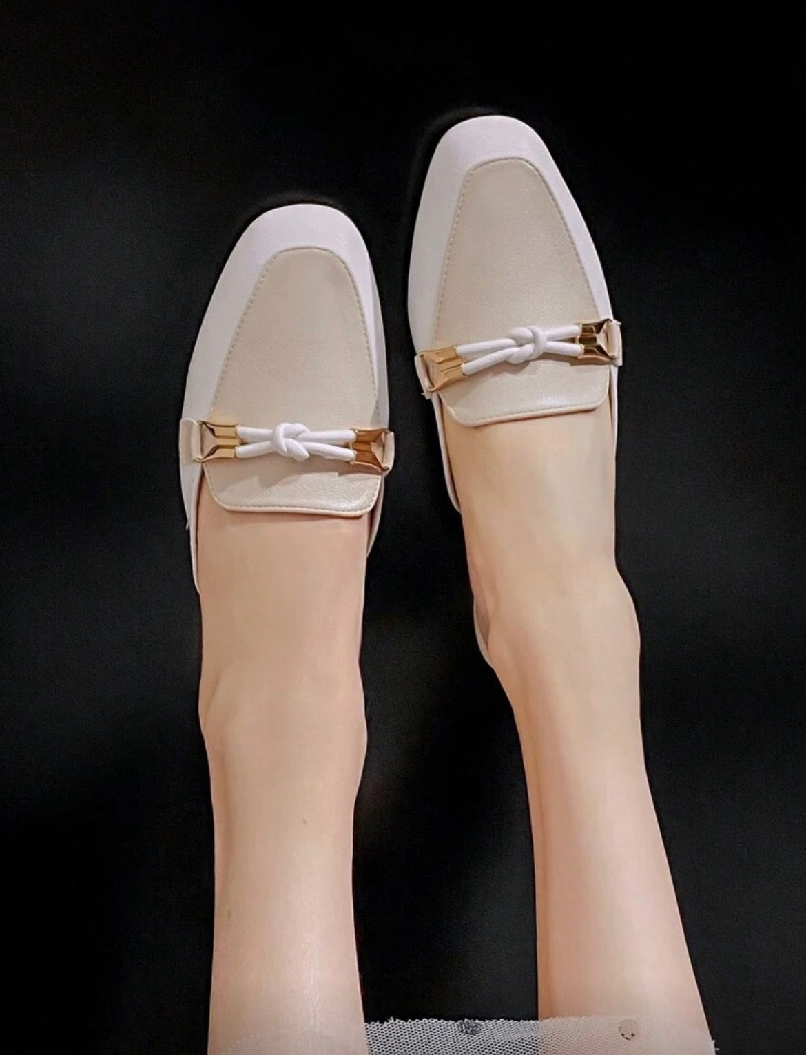 Mengshangli Women’s Slip-On Backless Mule Loafers