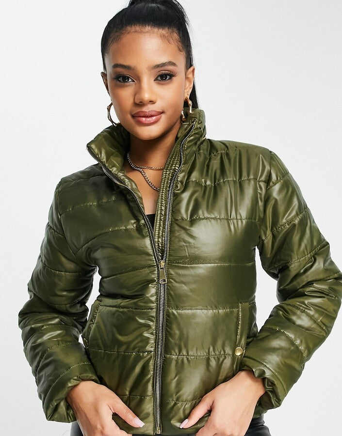 I Saw It First Quilted Jacket – Winter Drama in Every Detail