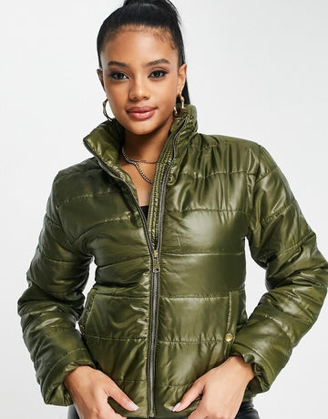 I Saw It First Quilted Jacket – Winter Drama in Every Detail