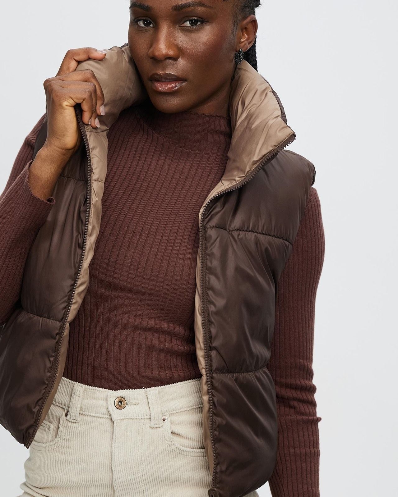 ONLY Reversible Puffer Vest – Cozy Style, Doubled