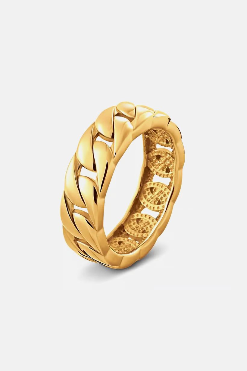 Tchibo Vergoldet Ring – Understated Luxury in Pure Gold Tones