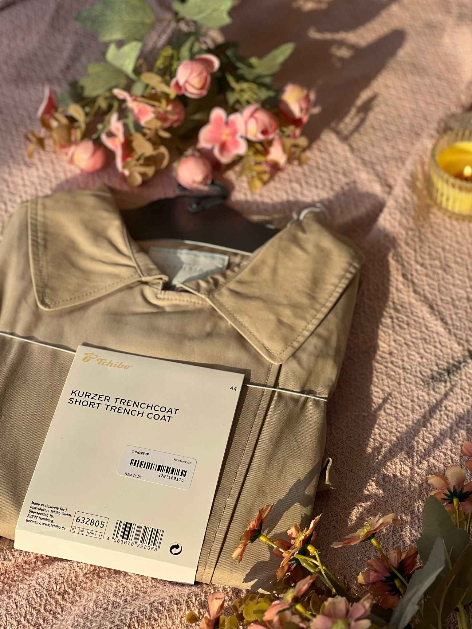 Tchibo Tan Trench Coat – Understated Sharpness, European Chic