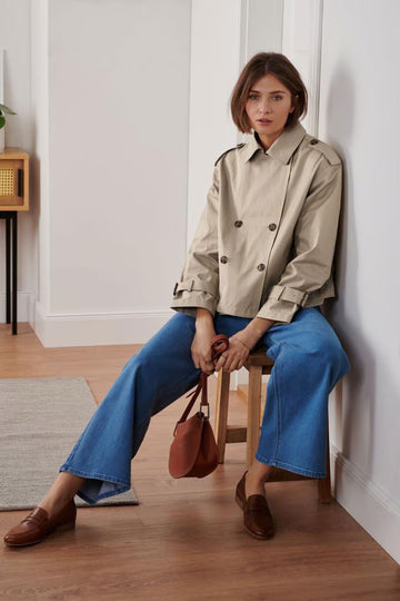 Tchibo Tan Trench Coat – Understated Sharpness, European Chic