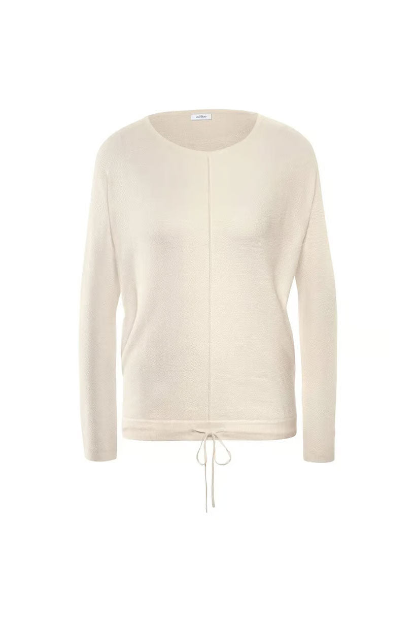 Tchibo Textured Long Sleeve Top – Subtle Elegance in White