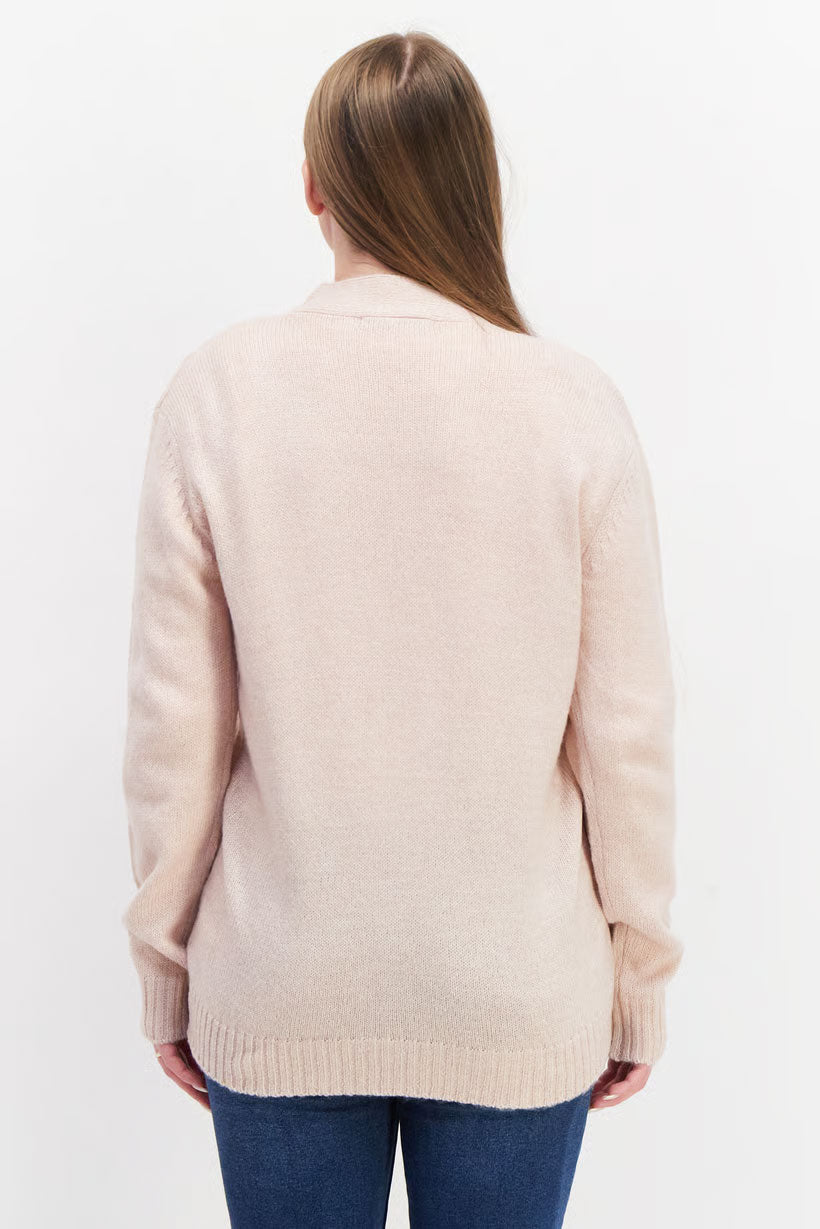 Threadbare Cable Knit Cardigan – Pretty, Plush & Perfectly Pink